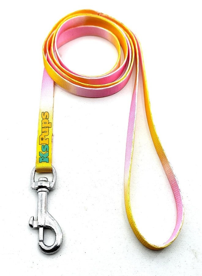 KsPups Dog Collar and Leash Set Puppy Rainbow Color, Adjustable Nylon Collar with Leash for Small Dogs, Quick Release and Breathable Collar Set for Puppies, Dog & Cat 10 MM (Pack of 1) - Image 5